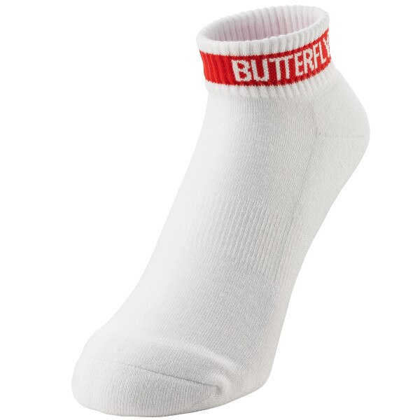 Butterfly Levalis Sock - White-Red